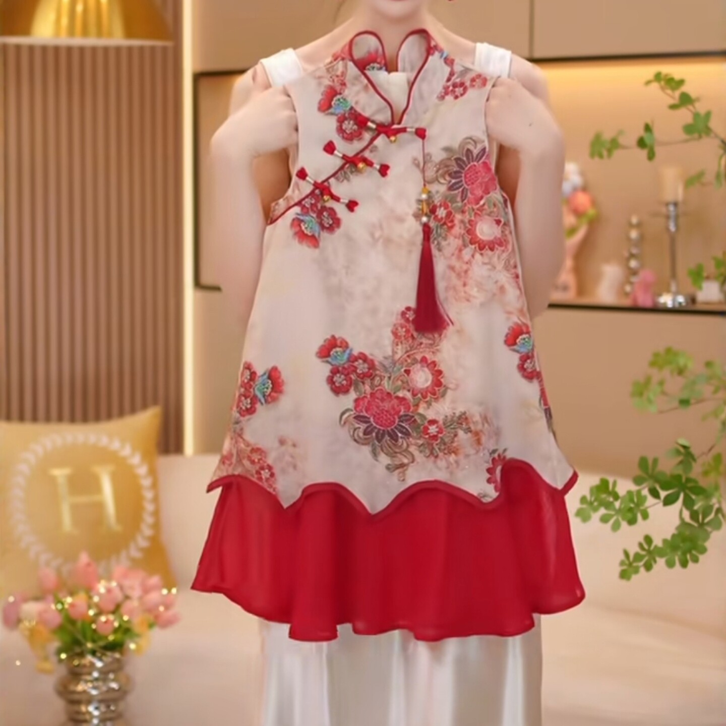 专柜正品女童连衣裙夏季2026新款儿童中式演出服旗袍裙小女孩六一