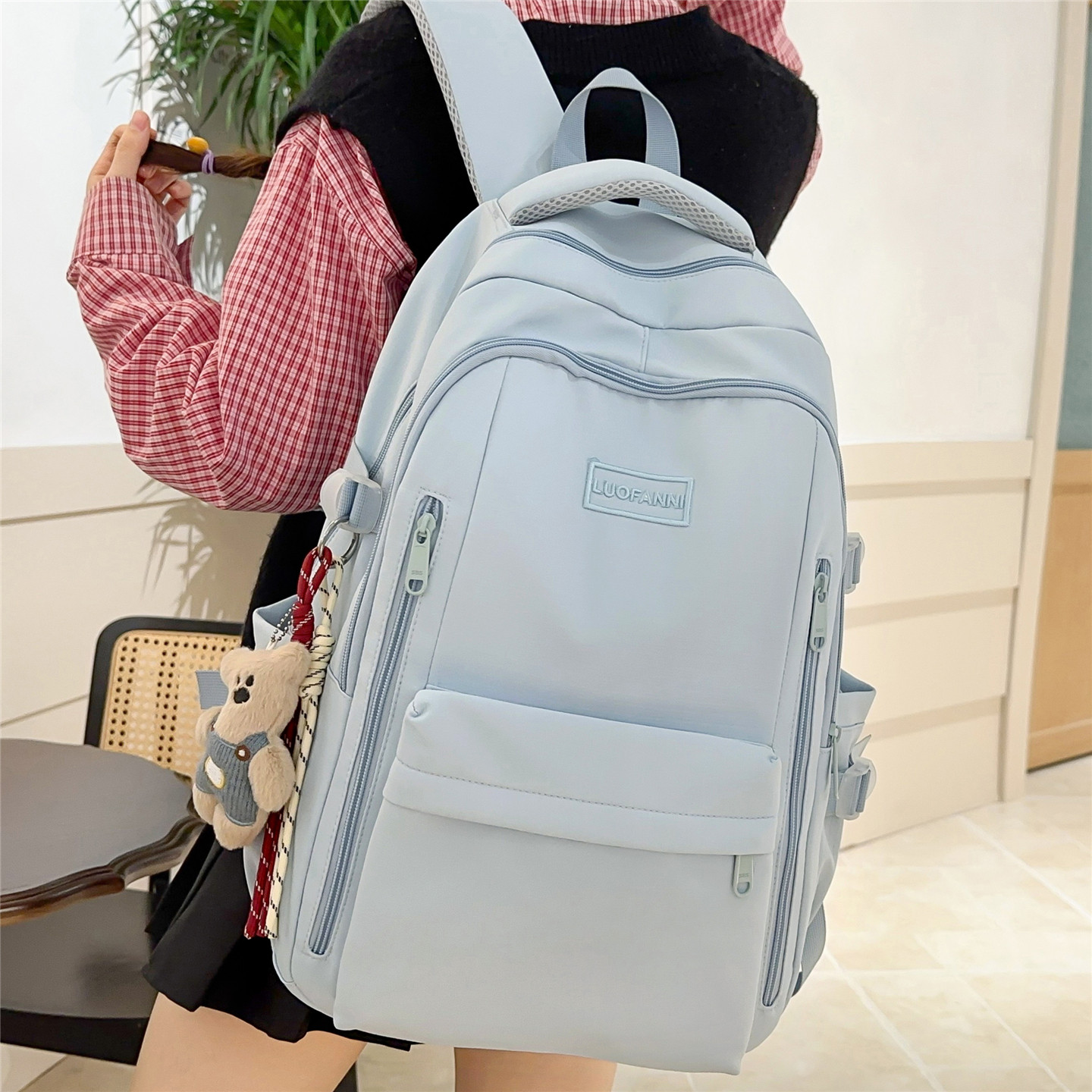 专柜正品书包女小学生三到六年级初中生ins日系简约森系背包高颜