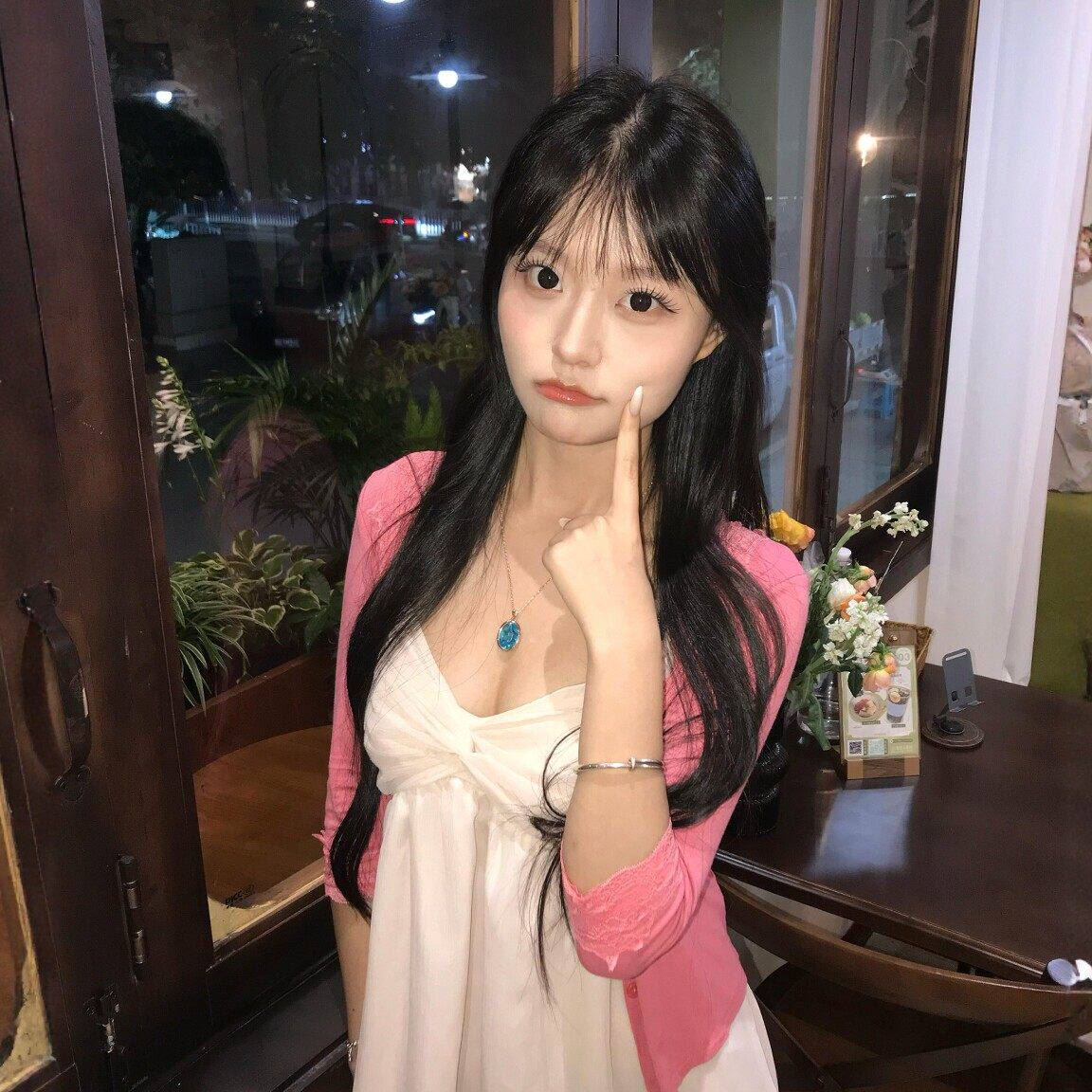 专柜正品减龄漂亮独特粉色开衫吊带连衣裙两件套小个子超火宽松裙