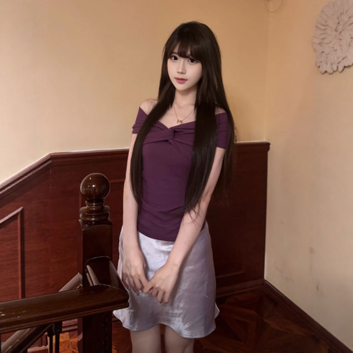 专柜正品御姐风独特超好看一字肩上衣包臀裙两件套装减龄搭配一整