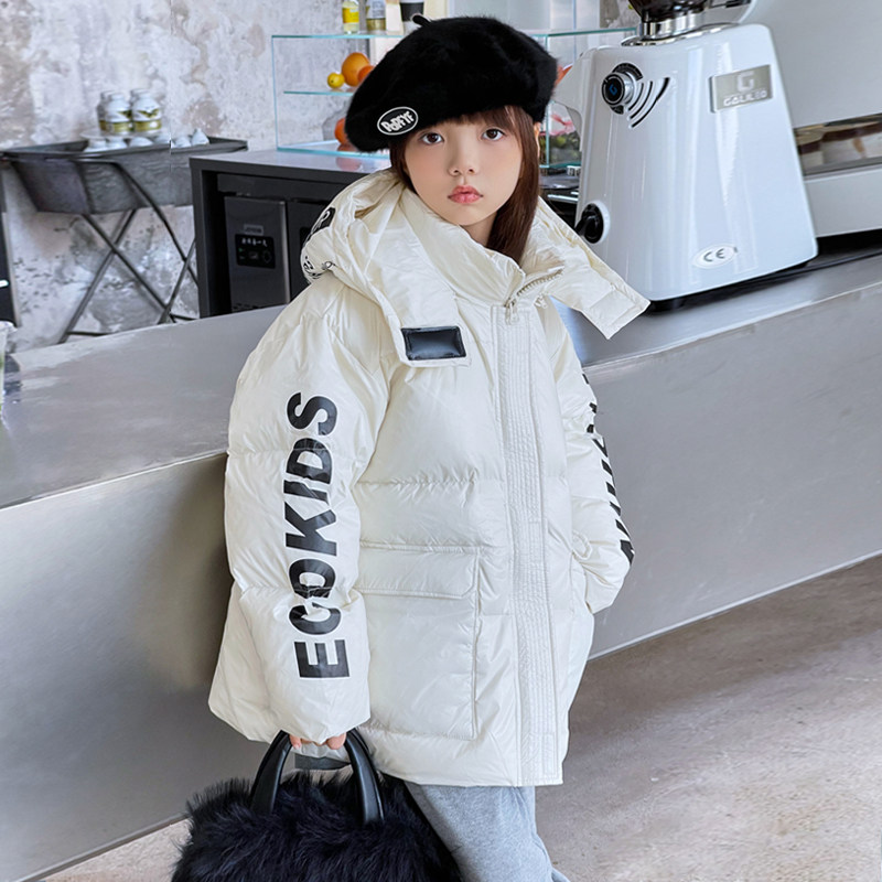 童装儿童羽绒服男童女童宝宝冬装外套大童短款加厚韩版新款面包服