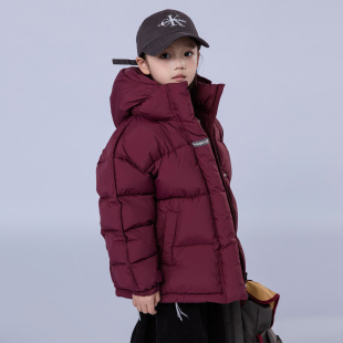 儿童羽绒服2025年冬季新款韩版男童女童中大童加厚白鸭绒连帽外套