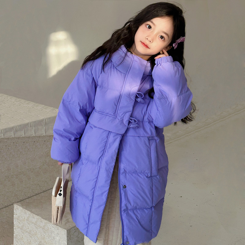 童装儿童羽绒服中长款加厚冬装韩版新款男童女宝宝宝白鸭绒外套潮