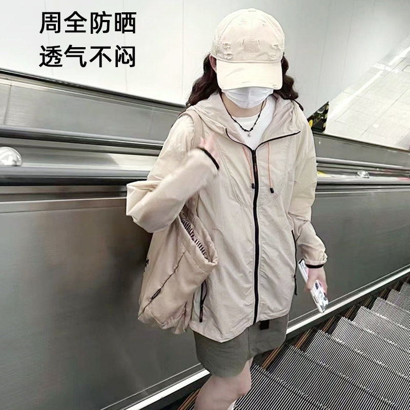 专柜高端山系防晒衣女款夏季2026新款冰丝薄款防紫外线防晒服宽松