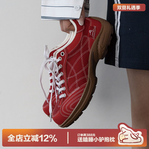 多嘴驴Donkey超火红色德训鞋