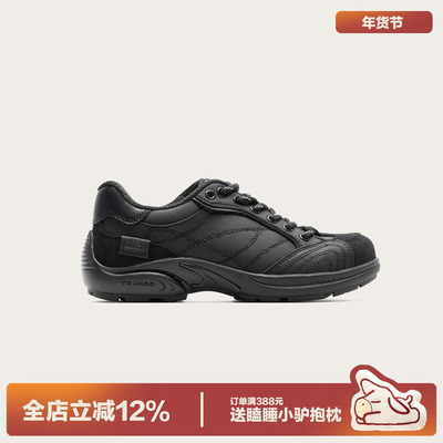 多嘴驴Donkey黑色休闲百搭德训鞋