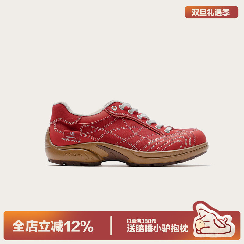 多嘴驴Donkey红色超火德训鞋女