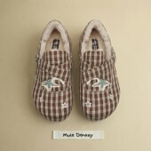 多嘴驴Donkey星星加绒全包勃肯鞋 厚底一脚蹬保暖复古棉鞋 女款 冬季