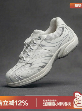 多嘴驴Donkey运动鞋女春季原创情侣赛车厚底板鞋白色百搭德训鞋子