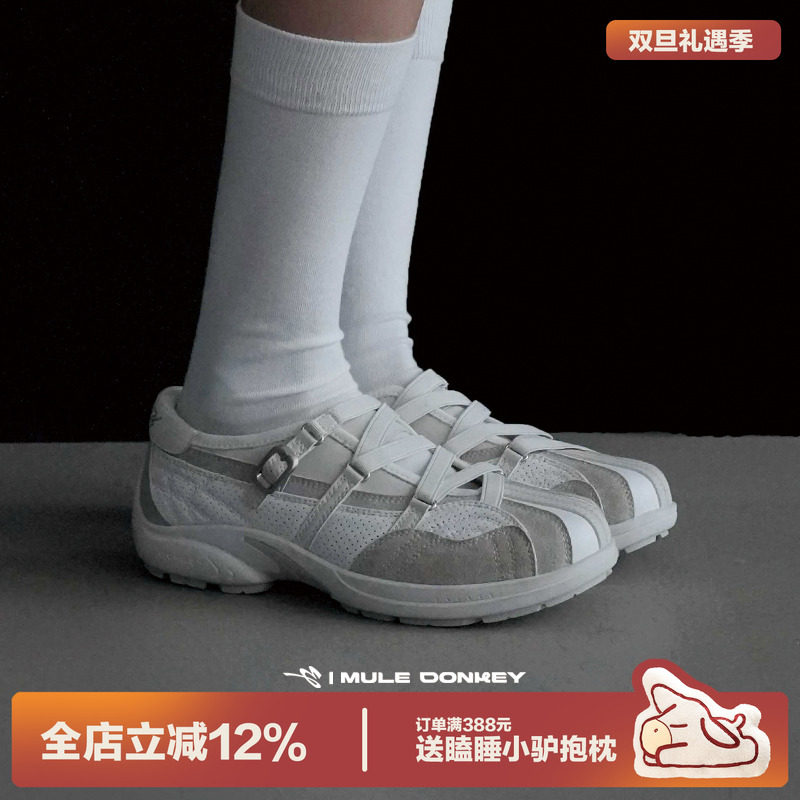 多嘴驴Donkey法式绑带玛丽珍鞋