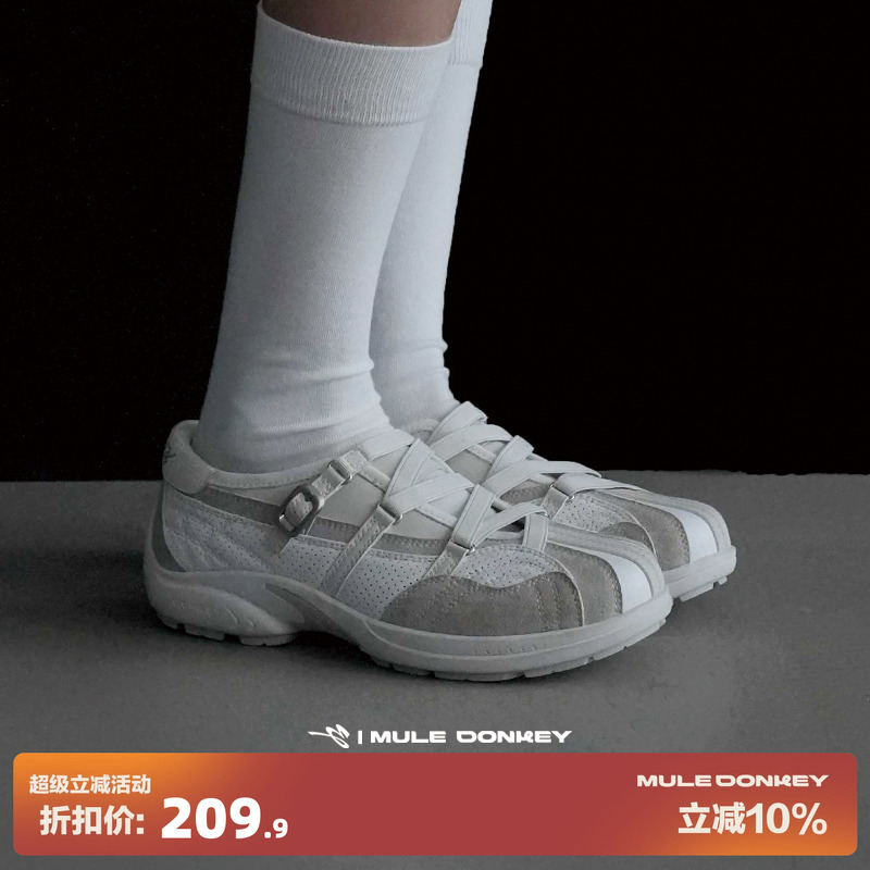 多嘴驴Donkey法式绑带玛丽珍鞋