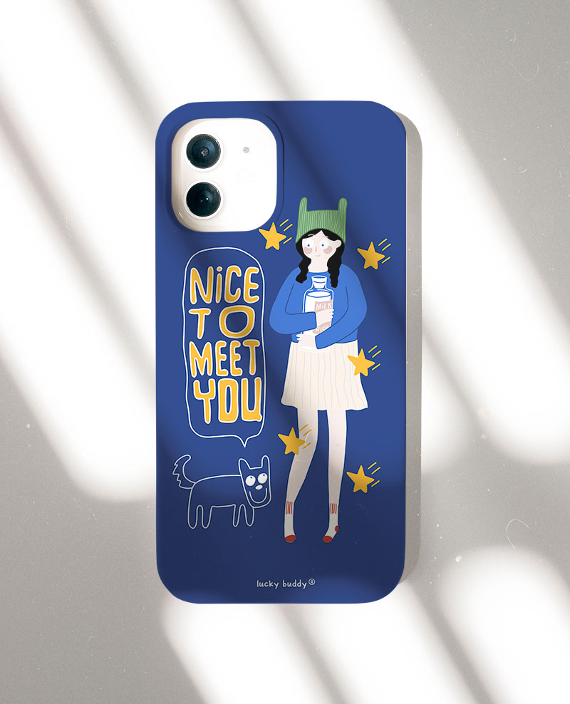 第2件半价/原创插画手机壳可爱女孩适用于苹果15promaxiPhone14plus13mini韩国二合一菲林亚克力磁吸华为