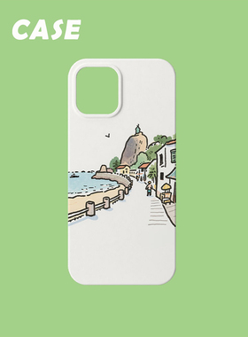 原创插画手机壳厦门鼓浪屿ins适用苹果17promax轻薄iPhone16151413plus韩国二合一菲林亚克力磁吸支架华为