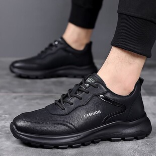 春季 软底软皮面厨师鞋 百搭青年男款 38码 厨房工作鞋 45码 休闲鞋 男鞋