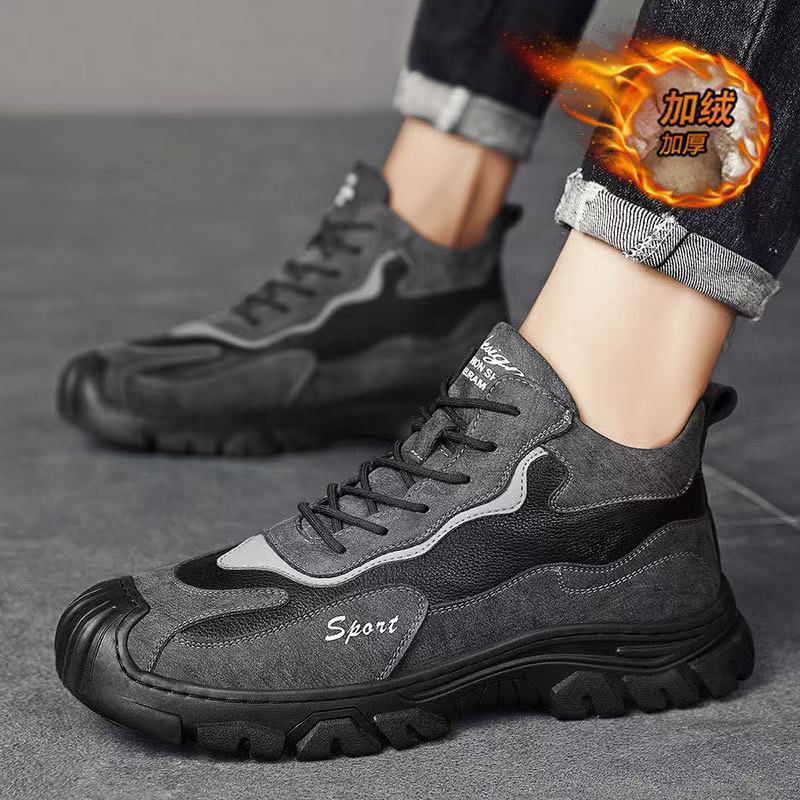 加绒东北雪地棉靴软底舒适男鞋子