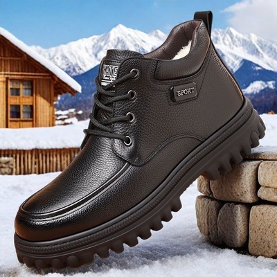 保暖工作鞋久站不累脚雪地男鞋子