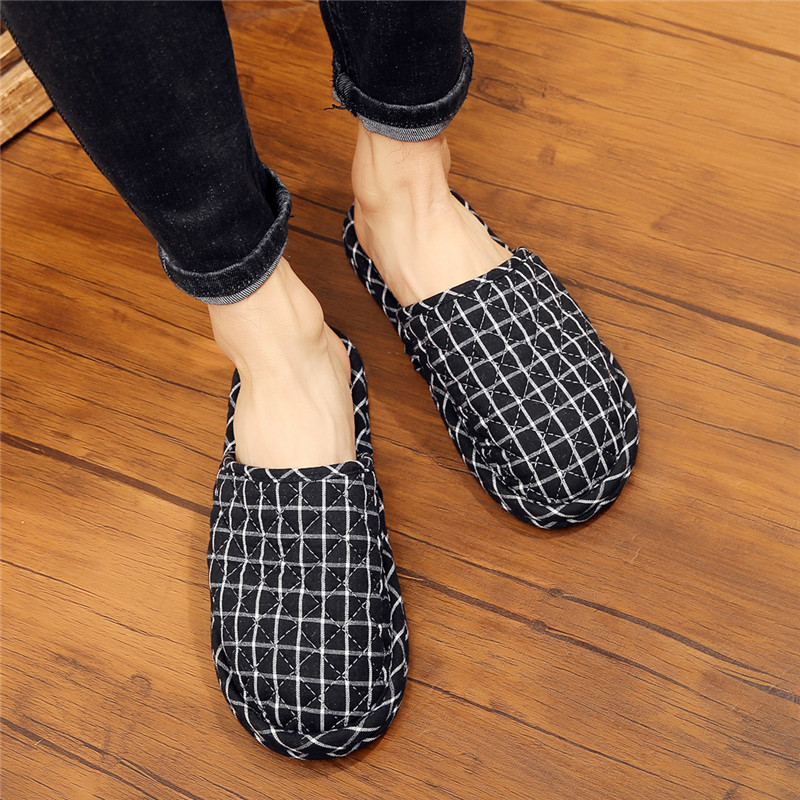 起彩布底静音复古室内舒适拖鞋