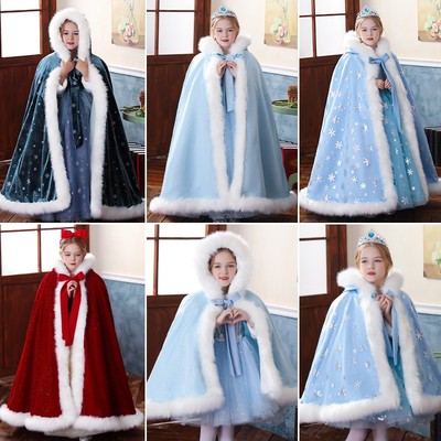 女童披肩斗篷爱莎公主披风