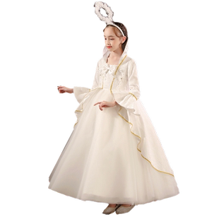 儿童表演服装女童天使精灵cosplay礼服裙小女孩化妆舞会装扮服饰