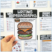 美国幼儿园英语写作海报导图writing 技巧内容形式 结构标点教具