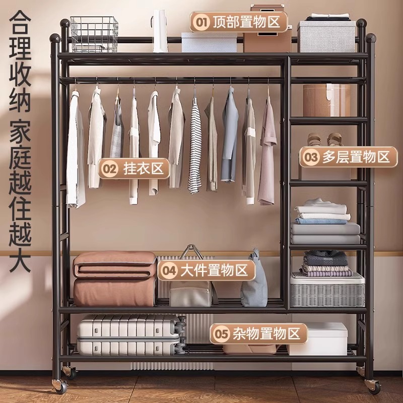 【热销10万+】衣架置物架二合一