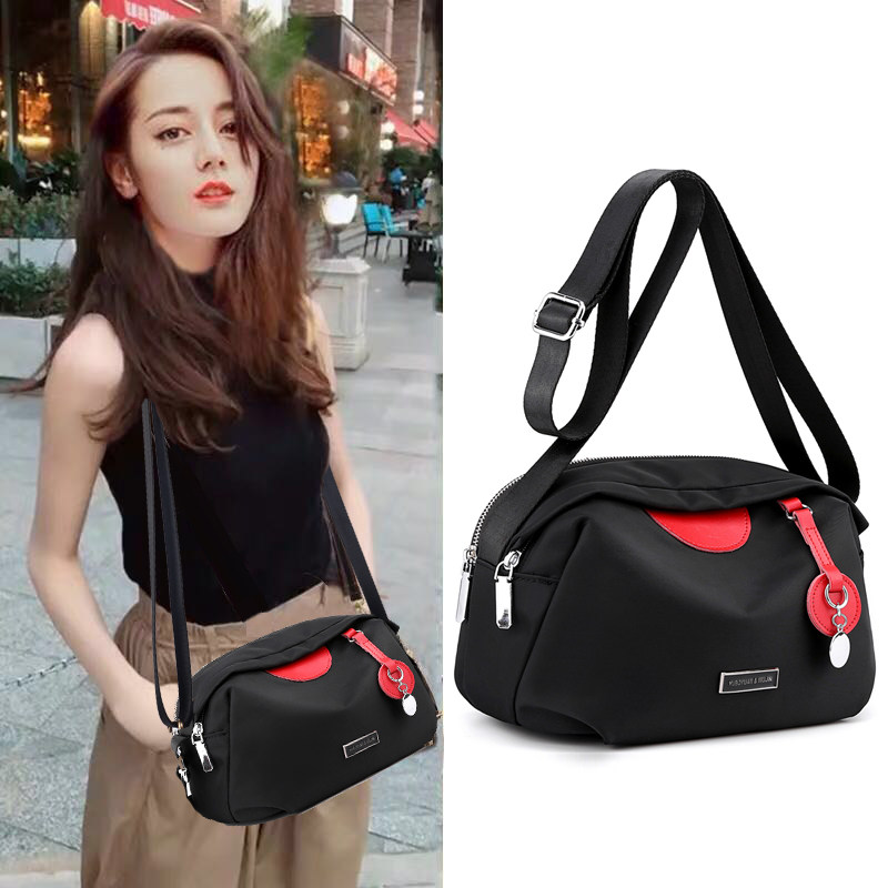 包包女2021新款牛津布斜挎包轻便百搭时尚帆布单肩包夏季尼龙小包