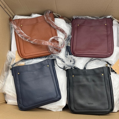 外贸单品牌货处理头层牛皮女包