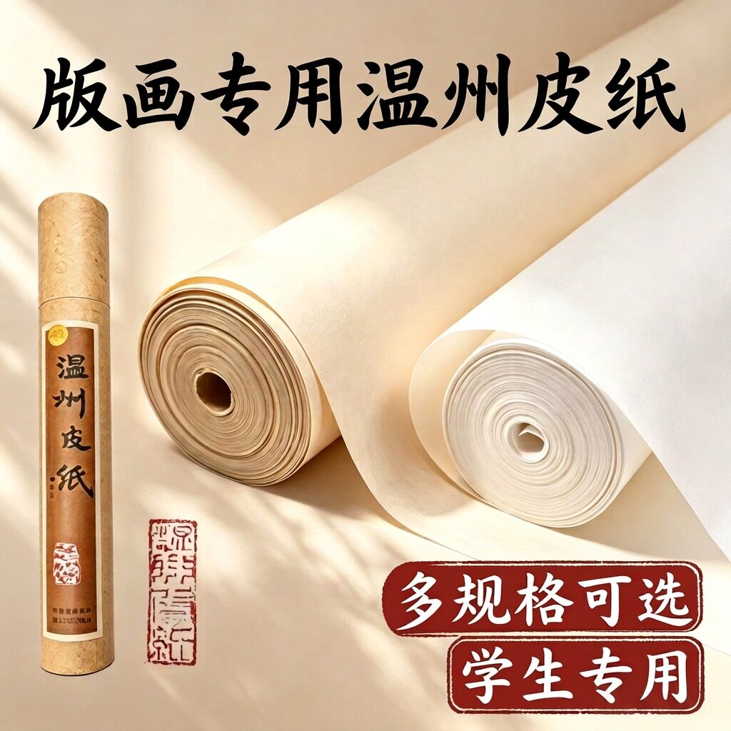 版画皮纸温州皮纸白色仿古色图片