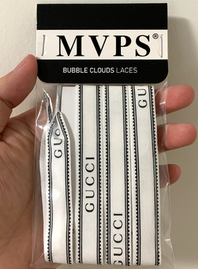 匡威1970sgucci适用帆布鞋联名丝带鞋带绳古奇字母LOGO装饰带白色