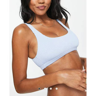 少女泳衣 欧美性感女少分体跨境印花系带比基尼 单件 新款 MONK