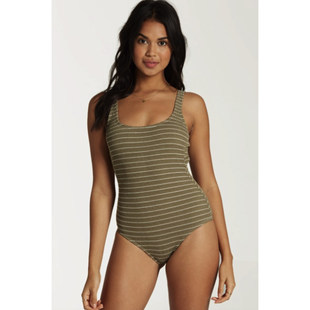 简约修身 BILLA BON 条纹连体泳衣温泉泳装 A28号箱 显瘦泳衣