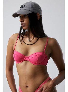 WEEK*AY新款欧美性感女少分体跨境印花系带比基尼 少女泳衣 单件