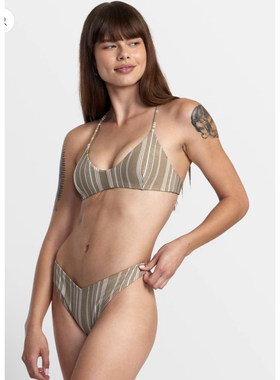 BILLABE* 灰色条纹比基尼分体泳衣性感沙滩BIKINI AA92号箱