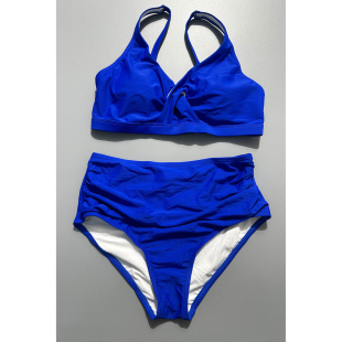 12号箱 少女泳衣 新款 欧美性感女少分体跨境印花系带比基尼