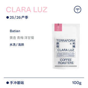 Terraform 豆种漫邮 厄瓜多尔Batian水洗咖啡豆 26产季