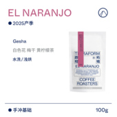 洪都拉斯甜橙庄园水洗瑰夏咖啡豆 黄柠檬茶 Terraform 25产季