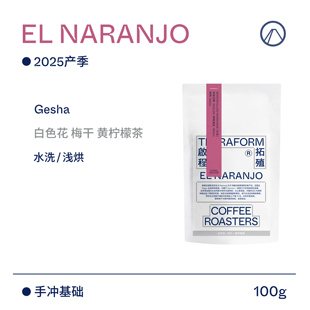 【Terraform】25产季 黄柠檬茶 洪都拉斯甜橙庄园水洗瑰夏咖啡豆
