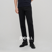 JODOLL乔顿男简约百搭长裤 通勤休闲裤 时髦商务经典 藏青色针织男式