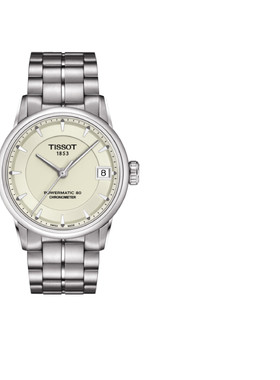 Tissot天梭手表女豪致80机芯天文台认证圆盘钢带女表