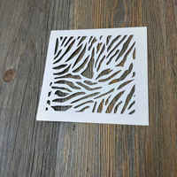 Giraffe pattern, spider web, polka dot, snake pattern, leopard pattern, wood grain masking board, 14*14cm, small-sized planner, smeared 705 thumbnail 5