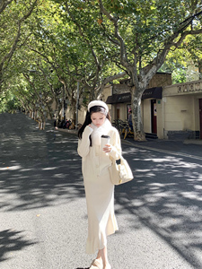 豆豆早安 人鱼公主 38美丽诺羊毛鱼尾针织半身裙秋冬高腰显瘦长裙