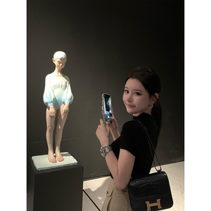 豆豆早安 长袖/短袖羊毛针织衫女春百搭修身显瘦气质弹力打底衫