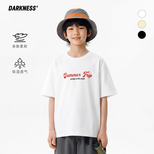 DK童装儿童夏季山系纯棉短袖T恤