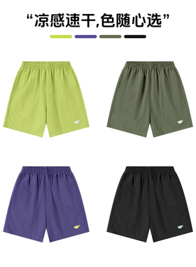 DK童装25夏季趣味女男童凉感速干运动裤五分裤儿童亲子装休闲短裤