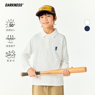 儿童中大童百搭T恤衫 DK童装 POLO衫 日系休闲女男童趣味长袖 25秋款