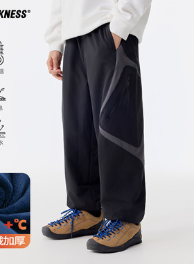 DK童装25冬款山系女男童户外三防加绒裤子冲锋裤儿童中大童休闲裤