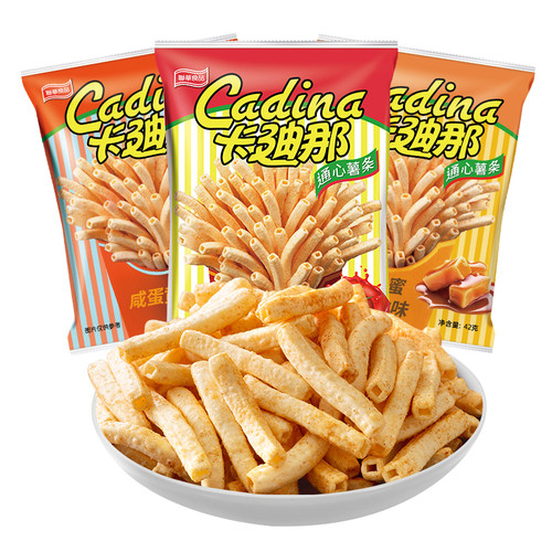 卡迪那通心脆薯条零食大礼包