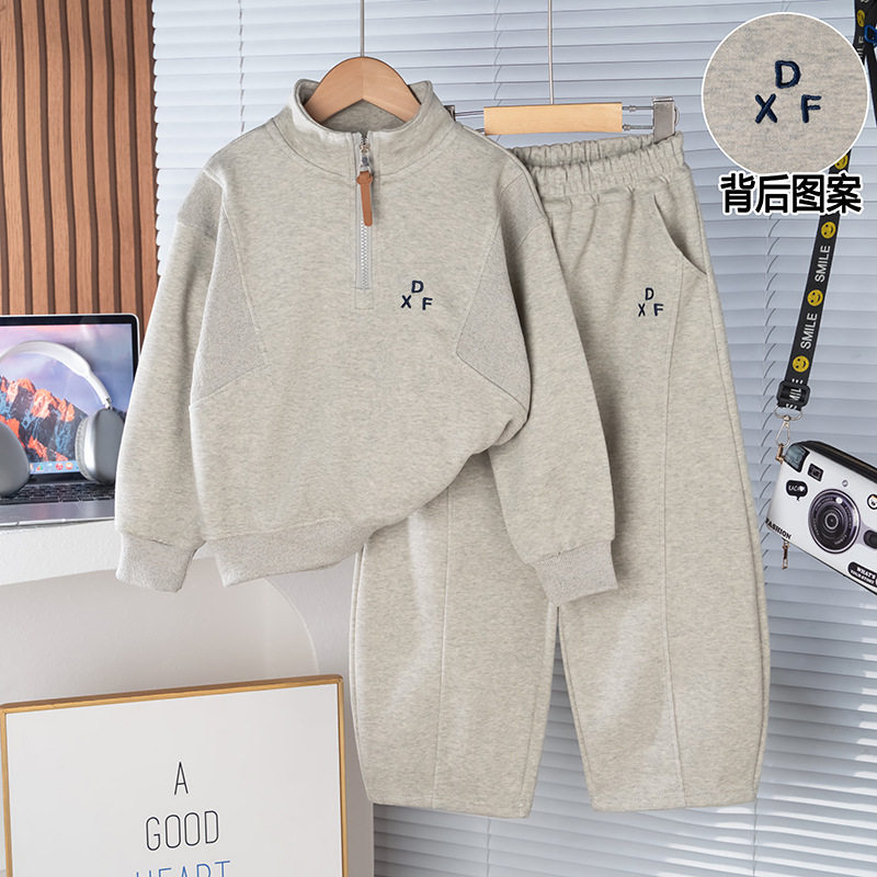 男女童春秋拉链卫衣卫裤两件套