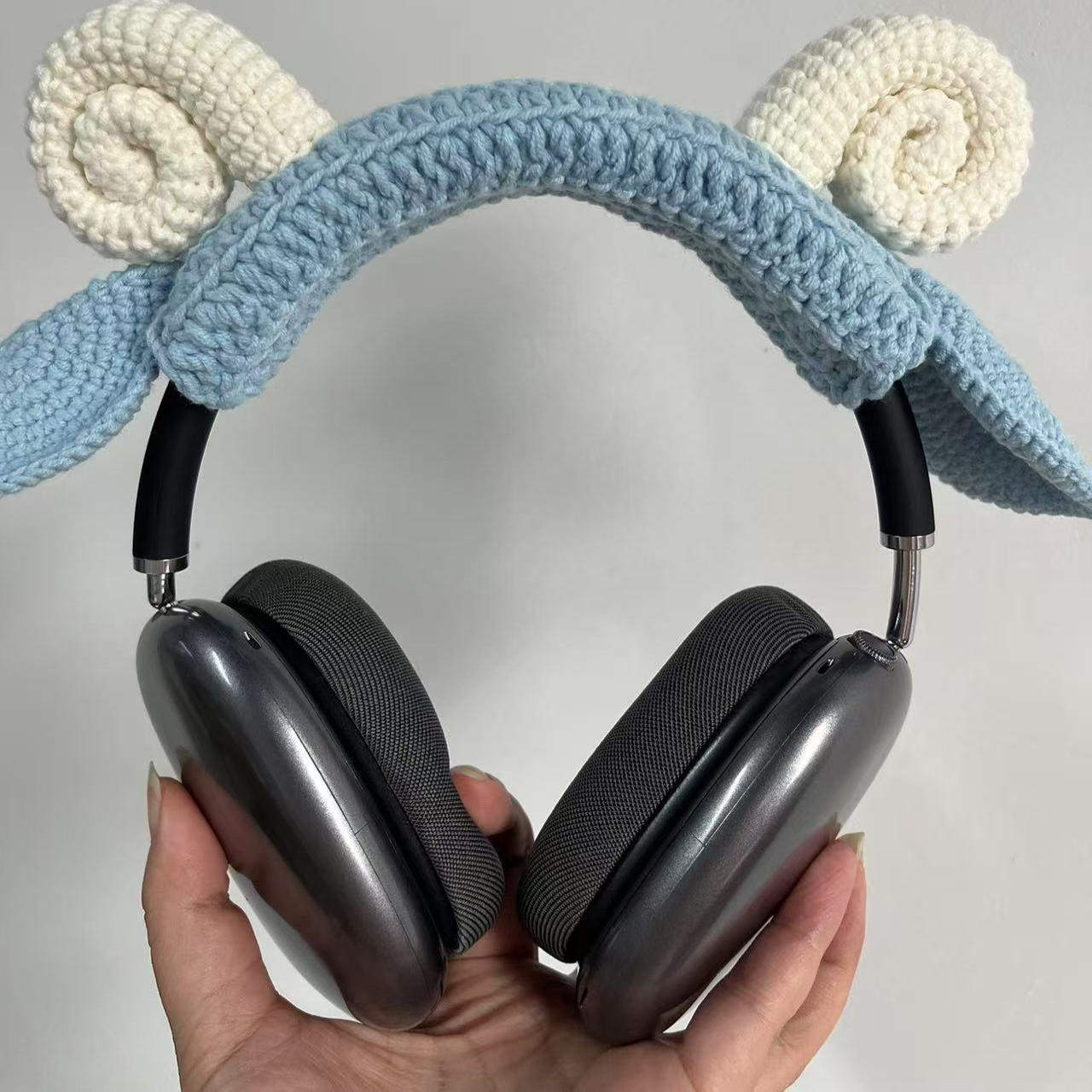 手工DIY编织羊角头梁保护套防破损适用于苹果APM一代二代 索尼BOSE 漫步者 飓风3各种品牌尺寸横梁套可以定制