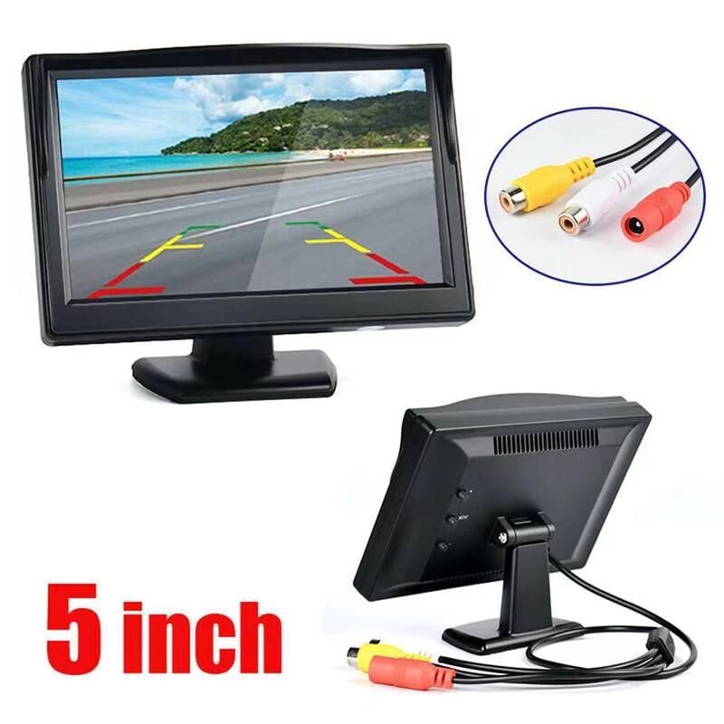 通用4.3寸7寸5寸台式车载显示屏显示器高清2路AV倒车摄像头夜视